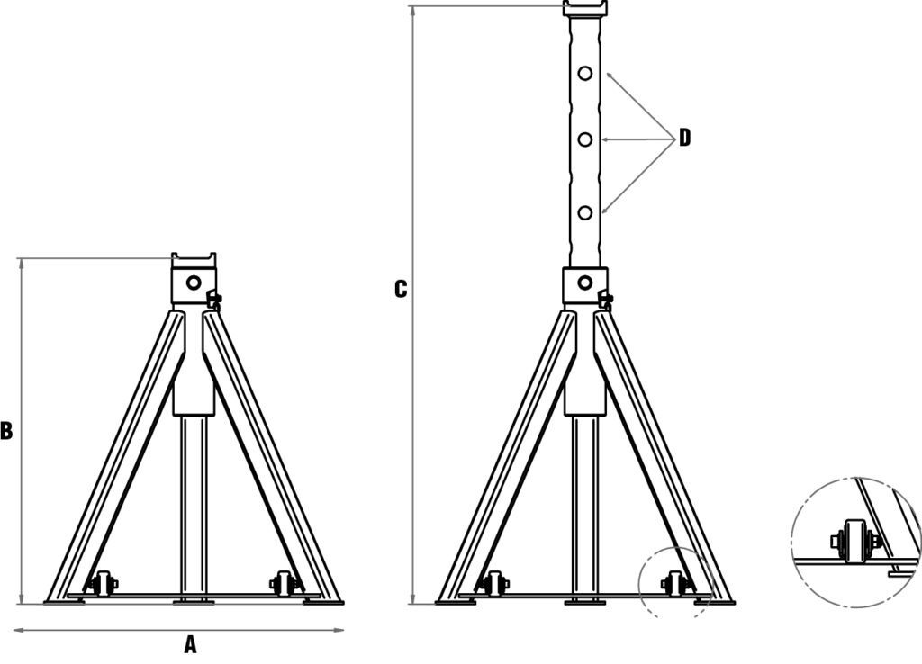 Axle Stands - Yak Jacks