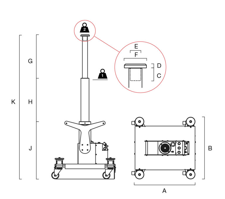Air Hydraulic Pit Jacks